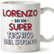 Mugffins Tazza Personalizzata in ceramica per TECNICO DEL SUONO uomo 11 oz / 350 ml - In italiano - Sei Super - Idea regalo per compleanno, anniversario, natale, laurea