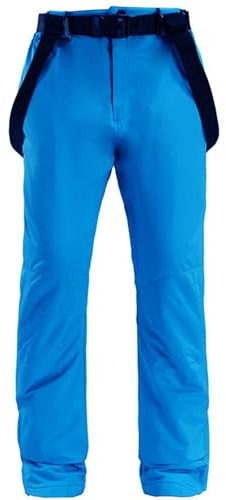 Pantalon De Ski Hommes avec Bretelles, Coupe-Vent Pantalons De Neige De Ski De Coton Farce Tenue De Ski Épais Imperméables À l'eau pour Les Hommes De Camping Pantalon De Golf Voyage