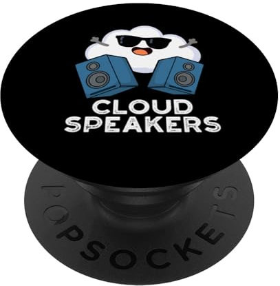 Wolken-Lautsprecher Lustiges Wetter-Wortspiel PopSockets Klebender PopGrip