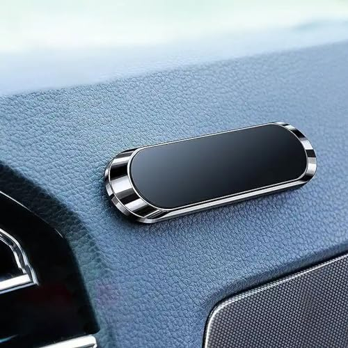 BOULTON Car Phone Holder | Universal Magnetic Dashboard Mount | Includes 2x Metal Plate for Mobile and Other Devices | Magnetic Mobile Car Mount Stand Universal Mounts