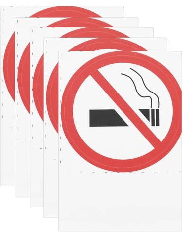 eMagTech 50 Adesivi Circolari Per Divieto Di Fumare 50 Mm Adesivi Rotondi Per Divieto Di Fumare Adesivi Per Cartelli Di Divieto Di Fumo Adesivi Per Divieto Di Fumo Per Auto Furgoni Camion Taxi