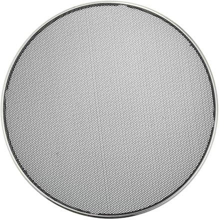 X AUTOHAUX Universal 8 Car Speaker Grills Cover Mesh Round 8 Inch Audio Speaker Subwoofer Guard Protector Case Iron Plating Silver Tone Black - Pack of 1