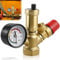 DN 25 Kesselsicherheitsgruppe, Niederdruckregler mit Manometer, Messing Leakproof Sicherheitsventil für Sicherheitsgruppe, Sicherheitsgruppe mit Lsolierung für Heizungsanlage Heizung, Weiblich