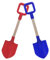 Cndiyald Sable de Plage pellets de Sable Enfant Pelle en Bois Manche de Plage de Plage Pelle à Plastique Jardin Sable de Sable pour Kid Plage Jouet 2pcs 4x16inch