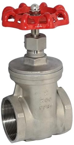 AQXYWQLL 1/2 3/4 1 1-1/4 1-1/2 304 Edelstahl Wasser Rohr Interne Gewinde Tor ventil Z15W-16P Wasserzähler Ventil Gerade Durchgang(3/4)