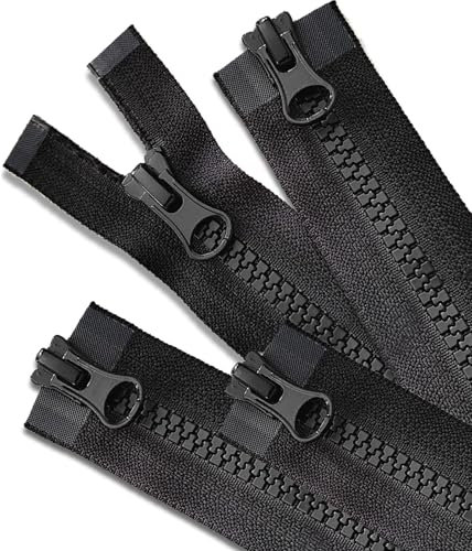 Alluring Cerniera Lampo Nera lunga 40 cm Nera, 4 Pezzi Zipper Repair Kit #5, Cerniera Zip Adatto per Giacche, Astucci, Giocattoli, Scarpe, Prodotti Tessili per La Casa