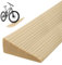 Schwellenrampe 1,6x5,5x100cm, Schwelle Übergangsschiene Selbstklebend, rutschfeste Gummirampe Auffahrrampe für Rollstuhl, Kinderwagen, Rollator, Scooter, Türöffnungen oder Badezimmer, Braun