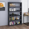 Bücherregal/Raumteiler Grau 100x30x167,5 cm Massivholz Kiefer,Geräumiges Bücherregal aus massivem Kiefernholz vielseitiges Regal für Bücher, Zeitschriften und Dekoration Wohnzimmer, Bücherregale & Büc