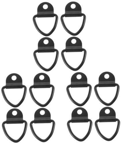 TOPPERFUN 3 Sätze Lkw-befestigungsring Anhängerzubehör Trailer Zubehör Auto Anhängerkupplung Car Hook Stecker Süchtig Auto Versorgung Abschlepphakenbolzen Kohlenstoffstahl Black 4 Stück * 3