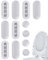 BARRU 12 Pezzi Paracolpi per Sedili WC,Paracolpi Gommini Ricambio,Universale Ammortizzatore per Tampone Anti-Rumore del Sedile del Water,8 Buffer ad Anello+4 Buffer per Coperchio(Bianco)
