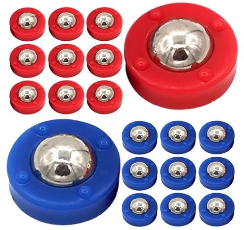Parliky 20stücke Teiliges Set Tischspiel Zubehör Für Shuffleboard Und Curling Mini-spielfiguren Blau Und Rot Ergänzung Für Ihre Tischspiele Installieren Und Vielseitig Einsetzbar