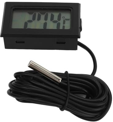Thermomètre Piscine, Thermomètre numérique électronique intégré LCD, compteur de température étanche for incubateur, piscine