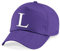 4sold Unisex Bindemütze Babymütze Jungen Mädchen Mütze Baseball Cap Lila Hut Kinder Kappe Alphabet A-Z (L)