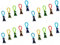 All-around24 20 x Aufhänger für Handtücher, Handtuchclips, Haken, Schlaufen, Set, Clips, Topflappen, Geschirrtücher, Klammern, Klips (20 Stück)