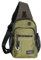 Vanlison Schulterrucksack Sling Rucksack Sling Bag Umhängetasche Daypack Crossbag mit Verstellbarem Schultergurt Mann Frauen Tasche Armee Grün