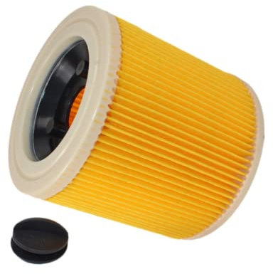 HQRP Filtre à cartouche compatible avec Kärcher A 2200, A2201, A2204, A2206 X, A2224, A2231, A2234 PT, A2251 ME, A2254 ME, A2500, A2504, A2524, A2534 PT, A2554 ME, A2574 Aspirateurs sec/humide