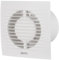 EUROPLAST Extractor Fan - Extractor fan Kitchen, Bathroom, Garage Axial Ventilation fan - Wall Mounted Fan - Square Fan (White, Ø 125mm)