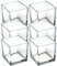 Vasefill Glasvase, quadratisch, konisch, quadratisch, 10 x 10 x 10 cm, 6 Stück