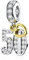 Silber 50th Geburtstag Charms Goldenes Herz Moment 50 für Pandora Charm MEHRWEG