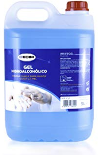 Oedim Garrafa de 5 litros de Gel Hidroalcóholico para Manos | Alcohol Higienizante de Manos