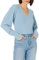 The Drop Edith Jersey con Escote en Pico y Hombros Plisados para Mujer, Azul Dusty, XXS