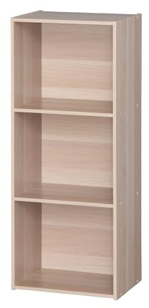 Iris Ohyama, Möbel, 3 Regalbretter, Bibliothek, Stabil, Großes Fassungsvermögen, Multifunktional, Stabil, Schlafzimmer, Wohnzimmer - Office Basic Rack CX-3FN - Hellbraun