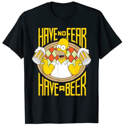 Los Simpsons Homer Beer Fear Chill-Out Weekend Brewmaster Camiseta