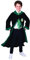 RUBIE'S Harry Potter Officiel Robe Serpentard Déguisement Enfant, 7-10 ans, Costume Robe Noire à Capuche - Pour Halloween, Carnaval - Idée Cadeau de Noël