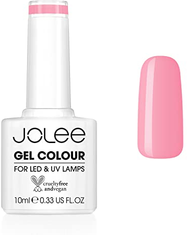 JoLee Nail Gel Polish 10ml [Verity] UV/LED Soak-Off Nail Art Manicure Pedicure for Professional, Salon & Home Use [Pink Range] - Long Lasting & Easy to Apply - Vegan & Cruelty Free