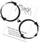 LUOKIFUR Herz Magnetisches Paar Passendes Armband Yin Yang Verstellbares Kordelarmband für Valentinstagsgeschenke für Freundin, Freund, beste Freunde (black-black)