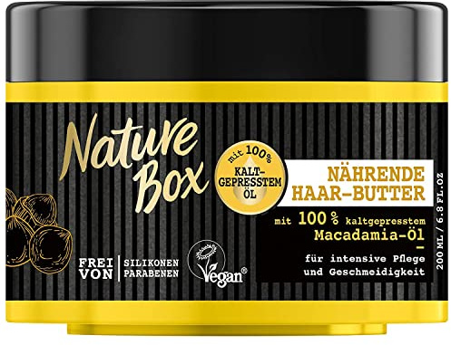 Nature Box Macadamia-Öl Nährende Haar-Butter 200ml für Geschmeidigkeit