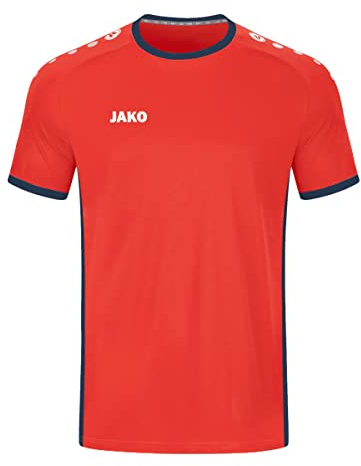 JAKO Herren Trikot Primera (Kurzarm), Flame/Navy, S
