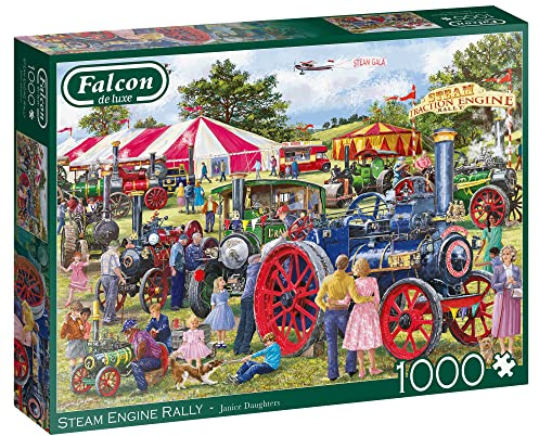 Jan van Haasteren Jumbo Spiele Falcon Steam Engine Rally 1000 Teile - Puzzle für Erwachsene