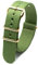 Military Watch Strap Style Watch Wristband 18mm-24mm Nylon Stripe Woven Strap mit Goldschnalle, Armeegrün, 18mm