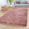 TT Home Teppich Wohnzimmer Hochflor Langflor Weich Soft Modernes Einfarbiges Design, Farbe: Rosa Braun, Größe:200x290 cm