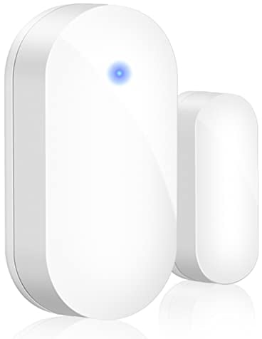 BITIWEND Mini Sensor de Puerta/Ventana para Timbre de Entrada, Detector de Paso por Radio Magnético Inalámbrico, Sensor de Sistema de Alarma para Puerta/Ventana