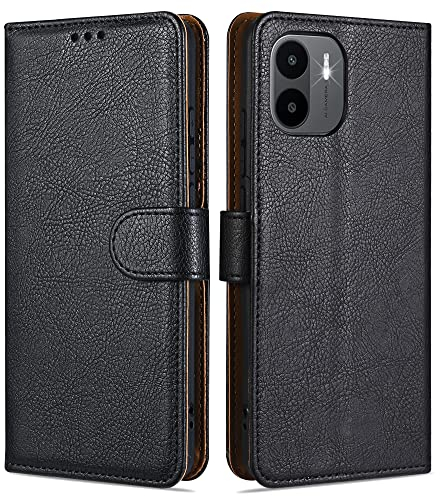 Case Collection für Xiaomi Redmi A1 / A2 Hülle - Leder Handyhülle mit Kartenfächern [RFID-Blockierung] Stoßfest [Ständer] Handy Schutzhülle für Redmi A1 / A2 Hülle