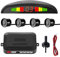 MOCNT Car Reverse Parking Sensors Car Rear Reverse Parking Radar System Car Parking Sensor Kit 4 Rear Sensor Auto Sound Alarm Alert Reverse Backup Radar Display Black