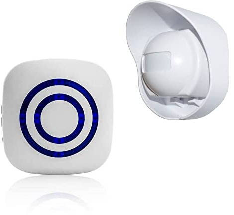 SiegenPro Sensore Di Movimento Wireless, Allarme campanello wireless Kit di Allarme con Sensori di Movimento Infrarossi per Casa, Ufficio, appartments