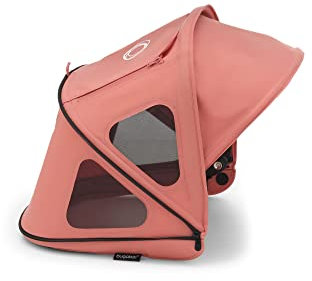 Bugaboo Capota ventilada Dragonfly, extensible para una protección adicional y una protección solar óptima, repelente al agua, Sunrise Red