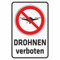 Indigos UG Aufkleber Drohnen verboten 200x150 mm Hotel, Firma, Schutz, Kita, Arzt, Praxis, Wohnung Sicherheit Warnung