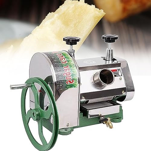 ALSUP Extracteur de jus de Canne à Sucre Manuel, Extracteur de jus de Canne à Sucre Commercial 50kg/h, Extracteur de jus de Canne à Sucre en Acier Inoxydable pour Restaurant