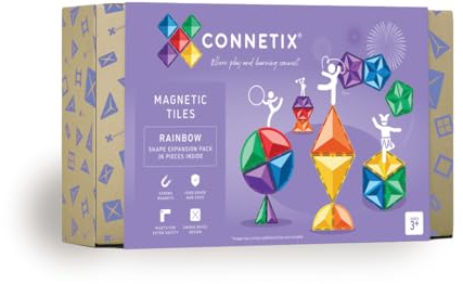 CONNETIX Erweiterungspaket Regenbogenform, 36 Stück, Mehrfarbig