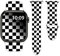 Black and White Checkered Watch Bands Compatible with Apple Watch 38mm 40mm 41mm for Women Men Silicone Wristbands Strap Replacement for IWatch Series SE 8 7 6 5 4 3 2 1