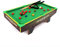 Billardtisch, Billardtisch für Kinder und Erwachsene, mit Spielbällen, Stöcken, Kreide, Bürste und Dreieck, 91,4 cm (grün, groß) (grün, S)