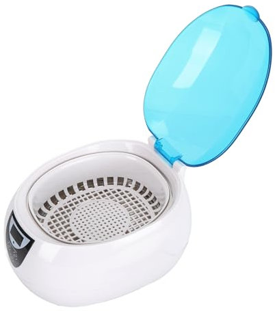 Aeun Limpiador Ultrasónico de Joyas, Máquina de Limpieza Ultrasónica de 750 Ml para Aparatos Dentales (Enchufe Europeo 220V)