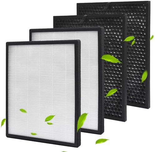 Rebirthcare Set of 2 Replacement Filters for Levoit LV-PUR131 / LV-PUR131S Air Purifier Replacement LV-PUR131-RF