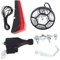 Dickly Juego de Luces para Bicicleta con Dinamo, generador de fricción, Caja Fuerte con cableado Incluido, Juego de Luces traseras para Delanteros, Estilo b