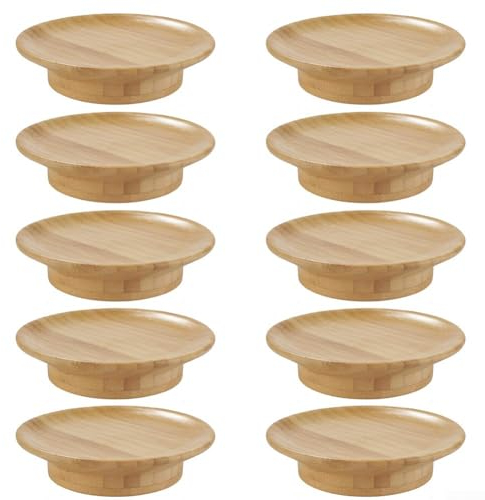 Tapa de charcutería de copa de vino, plato de charcutería de madera, tapa de copa de vino, tapa de copa de vino de madera, para aperitivos y servir frutas (10 unidades)