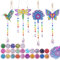 iKidiki Geschenk Mädchen 6 7 8 9 10 11 Jahre, Windspiel Garten Diamond Painting Kinder Basteln Mädchen 6 7 8 9 10 11 Jahre Traumfänger Bastelset Spielzeug ab 6 7 8 9 10 11 Jahre Geschenke für Mädchen